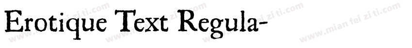 Erotique Text Regula字体转换